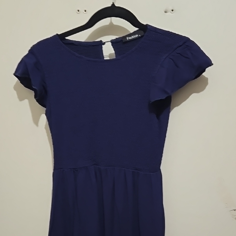 Fashion Nova Navy Blue Dress